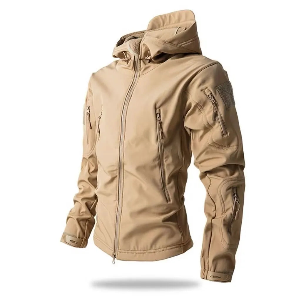 Winter Warm Military Tactical Hiking Jacket – Hooded Fleece Coat